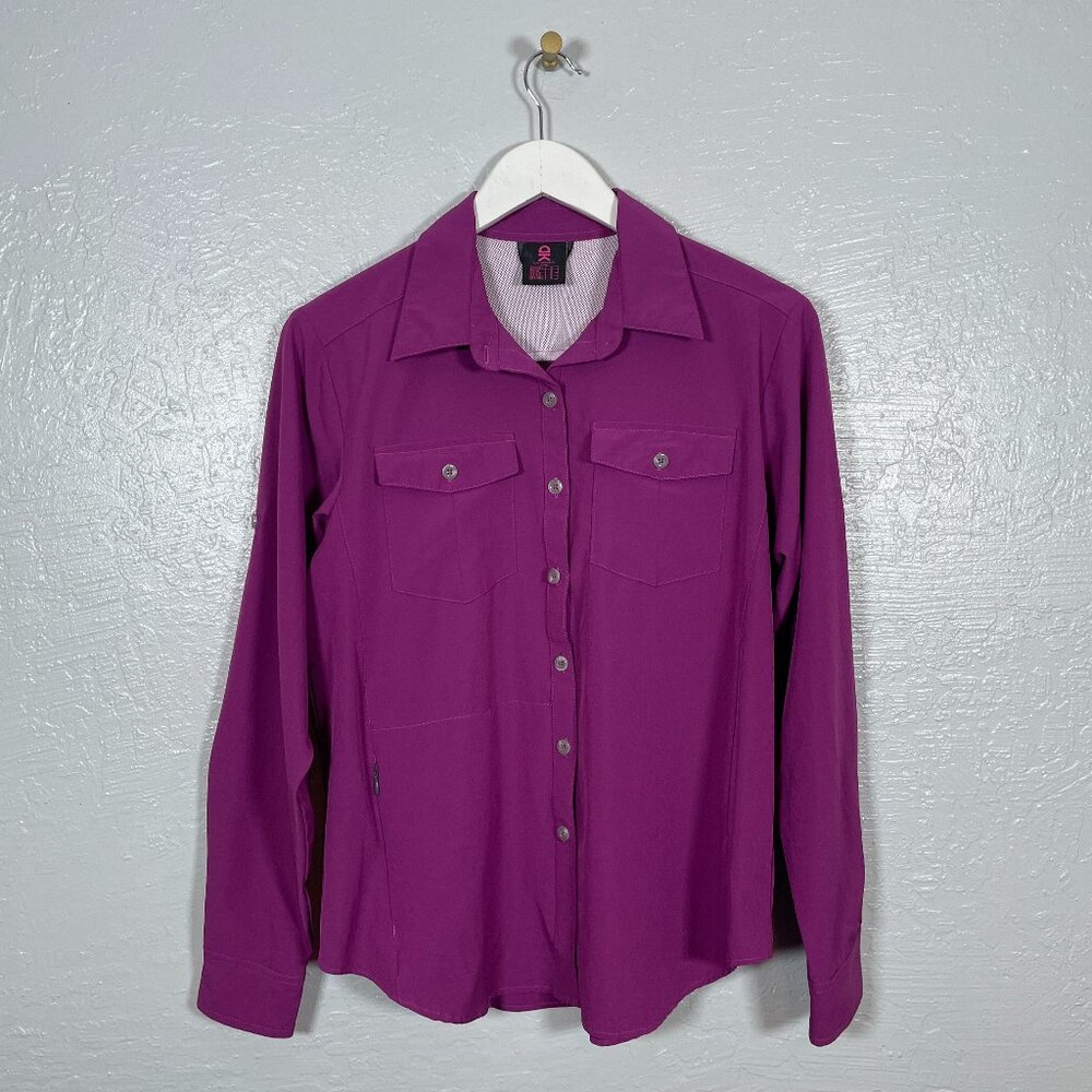 Little Donkey Andy Women S Purple Stretch Quick Dry UPF50+ Long Sleeve Shirt